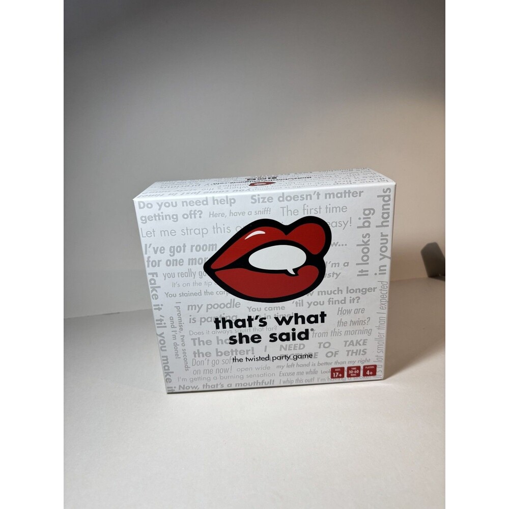 That's What She Said Game A Twisted Game Of Innuendos Open Box